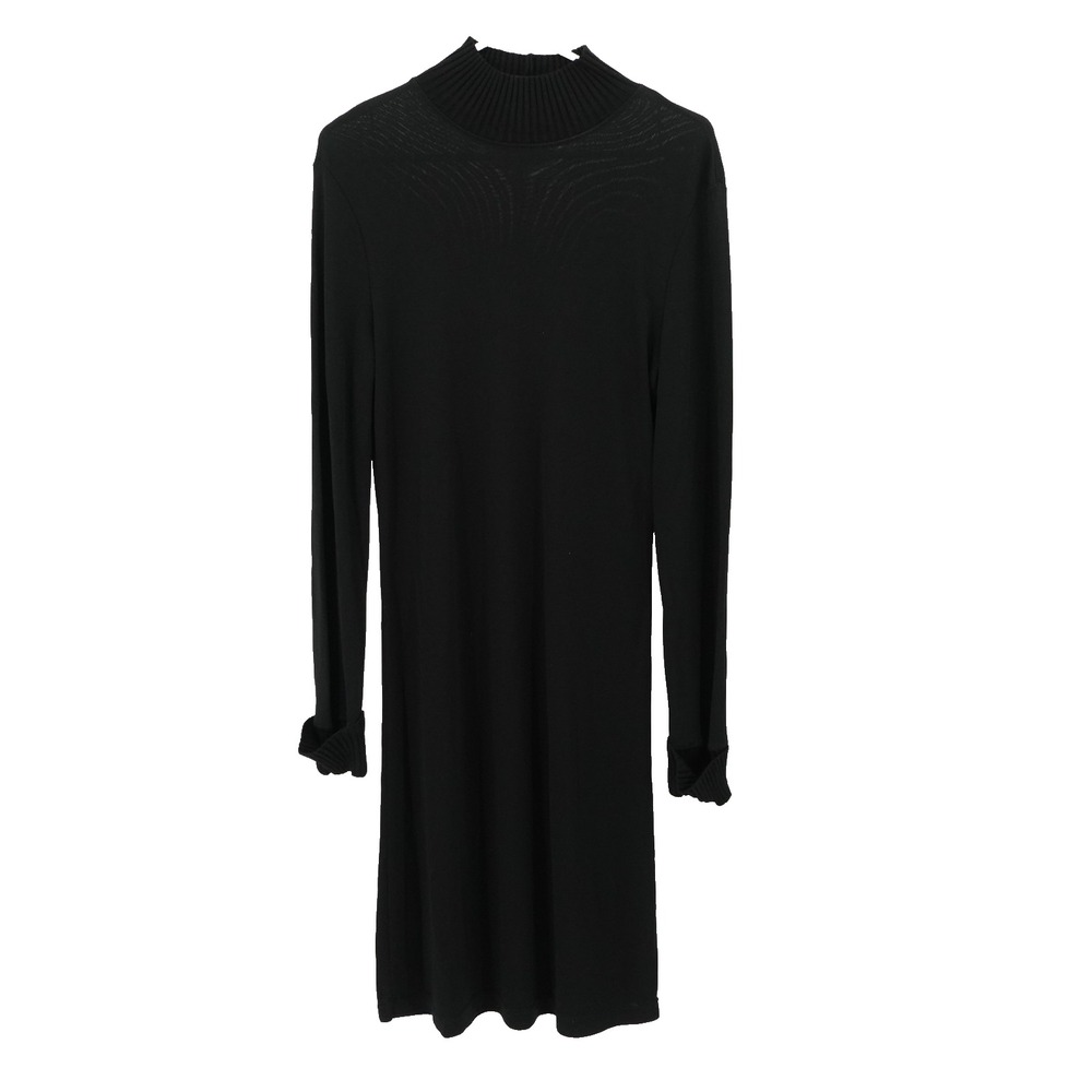 J Jill Sweater Dress SZ MT Midi Minimalist Business Casual Transitional Vintage